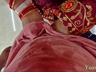 I got horny indian aunty and fucked her in missionary position