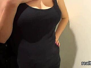 adorable czech kitten gets seduced in the hypermarket and drilled in pov