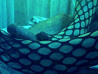 Sexy footjob using nylons and leggings