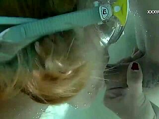 cum everywhere in the pool from cruz's blowjobs