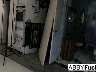 A musical tease during the photo shoot with abigail mac! what a hot session!