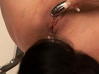 kerry louise and emma butt licking the doctor's big cock with toys 😘