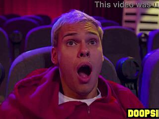 i uh love watchin these big dick bisexual studs poundin petite 18+ milf in hairy pussy threesome at movies