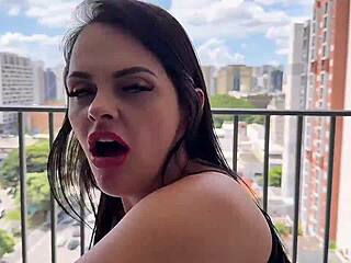 My cousin's husband can't satisfy her, but I can handle this sexy woman with big tits!