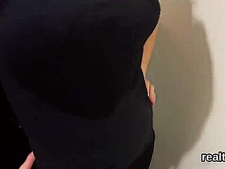 adorable czech kitten gets seduced in the hypermarket and drilled in pov