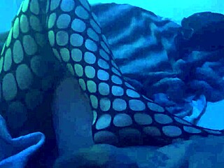 Sexy footjob using nylons and leggings