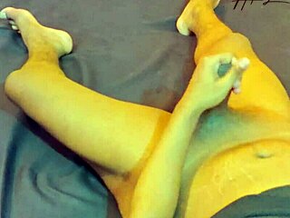 Hot Pinay girlfriend enjoys intimate moments with her lover in bedroom.
