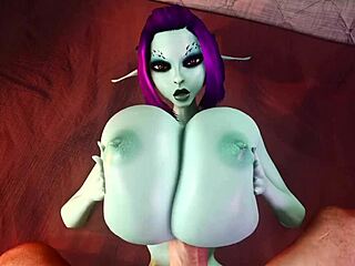 soria gives titfuck with big tits and monster cock