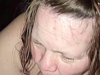 Milf Rides Foot While Sucking Huge Cock