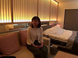 Beautiful Busty Japanese MILF Shows Big Natural Tits