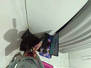 Housewife Pays Technician With Rough Ass Banging While Husband Away.