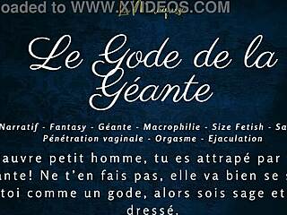 Le gode de la géante - french audio jerk off instructions for macrophilia