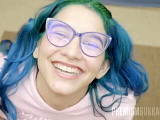 min galilea receives blowjobs and swallows cumshots