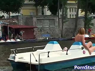 Watch this eurobabe ride that waterbike naked?