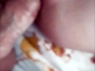 wife gets cum on her black sock