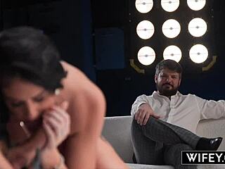 wifey gets double penetrated while hubby watches sienna rae