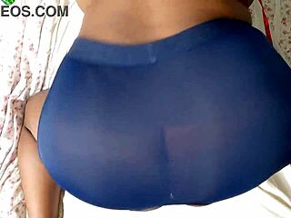 Curvy chubby girl worships big natural tits and pussy