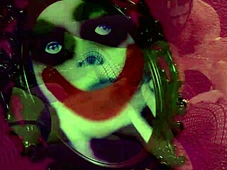 Cosplay lesbians playfully use toys in superhero-inspired threesome