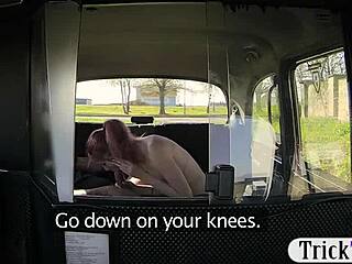 Redhead Babe Intensely Banged by Fraud Driver in Backseat