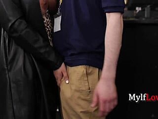 Busty Milf Sarah Arabic Randomly Blows Young Blockbuster Employee With Huge Natural Tits