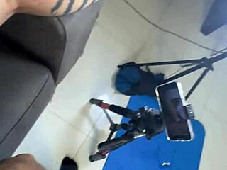 I, uh, fucked my neighbor durin' her workout, suckin' her small tits and hairy pussy.