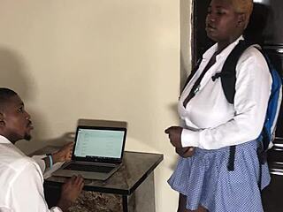 Corrupt Teacher With Huge Tits Fucks Sex-Starved Student With Big Ass