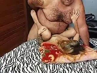 Hairy Muscular Bodybuilder In Lingerie Is Always Wet And Crazy For Sex