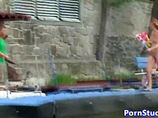 Watch this eurobabe ride that waterbike naked?