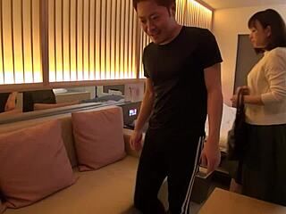 Beautiful Busty Japanese MILF Shows Big Natural Tits