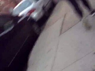 Emotional view of short girl's big ass