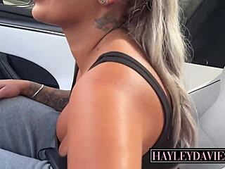 Busty Aussie Pawg Railed In Tesla