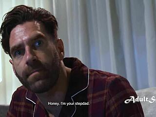 Lily Starfire rides her stepdad in the tent! So hot!