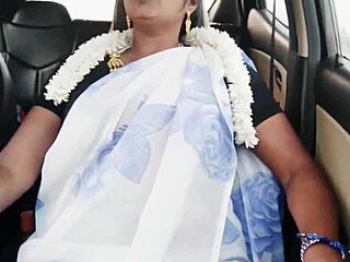 Indian Bhabi Car Romance With Telugu Dirty Talks
