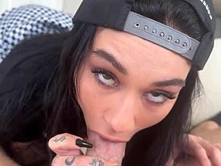 teen goth step sister lets me have a turn in household fantasy