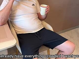 Hey, taboo stepson brazenly fucks stepmom during massage, Russian amateur with subtitles.