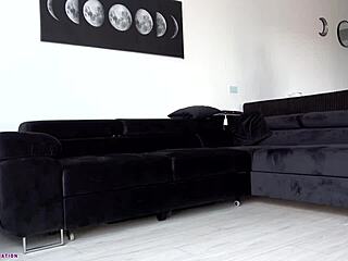 Redhead wife endures foot smelling domination with socks and bare feet