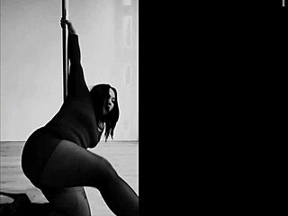Pinay feels excitement pole dancing with heels and aerial hoops