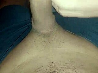 Babe masturbates big cock in positions