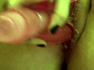 anal-vaginal penetration and clit fingering sexy milf in stockings masturbates to orgasm 😍