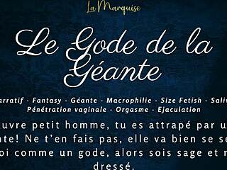 Le gode de la géante - french audio jerk off instructions for macrophilia