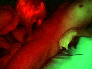 the young indian milf performs deepthroat blowjob on her boss while being watched.