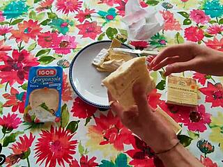 spreading cheese and sucking intriguing proposal