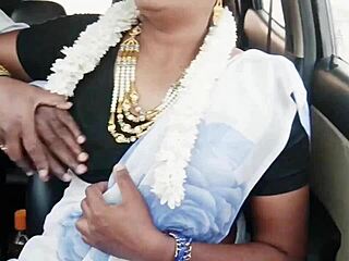 Indian Bhabi Car Romance With Telugu Dirty Talks