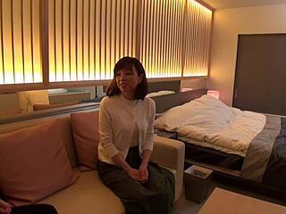 Beautiful Busty Japanese MILF Shows Big Natural Tits