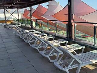 Filming Crazy Vacation with Hard Spanking!