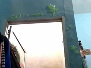 Indonesian Teen Bathes on Webcam