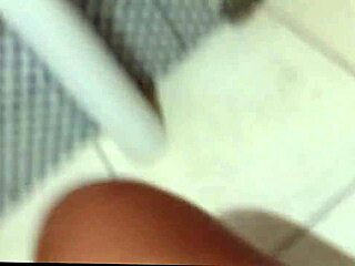 Chubby wife strokes her pussy in the church bathroom solo