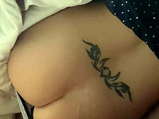 Cum on Lisa's Ass During Intense Masturbation Session