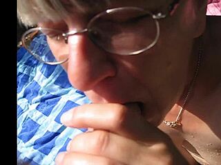 she gets pissed on in the woods