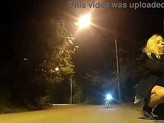 Street scene with police and blonde